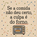Azulejo Se a Comida Não Deu Certo