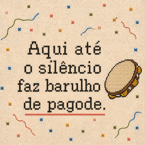 Azulejo Aqui Até o Silêncio Faz Barulho