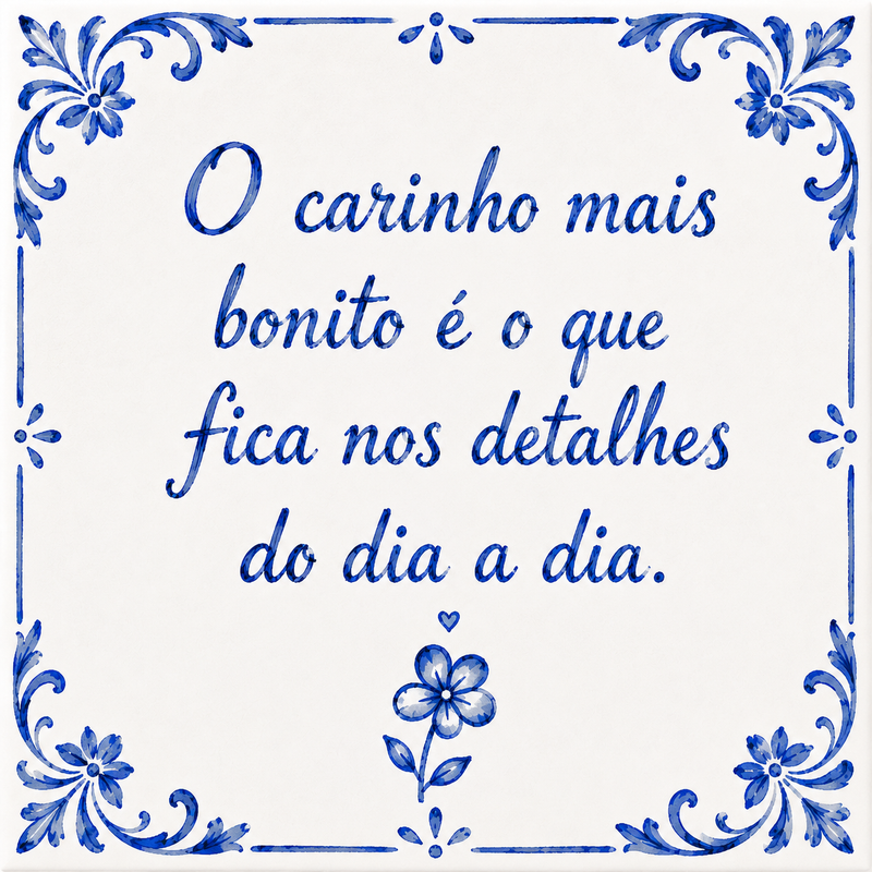Azulejo com Mensagem de Carinho