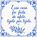Azulejo com Sentimento e Afeto