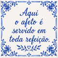 Azulejo Afeto em Cada Refeição