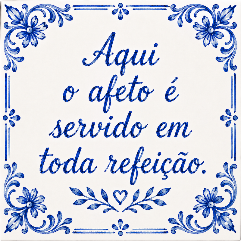 Azulejo Afeto em Cada Refeição