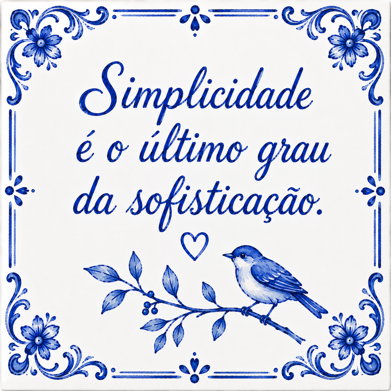 Azulejo Simplicidade e Sofisticação em Azul