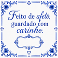 Azulejo Feito com Carinho e Afeto