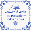 Azulejo com Citações Sobre Amor
