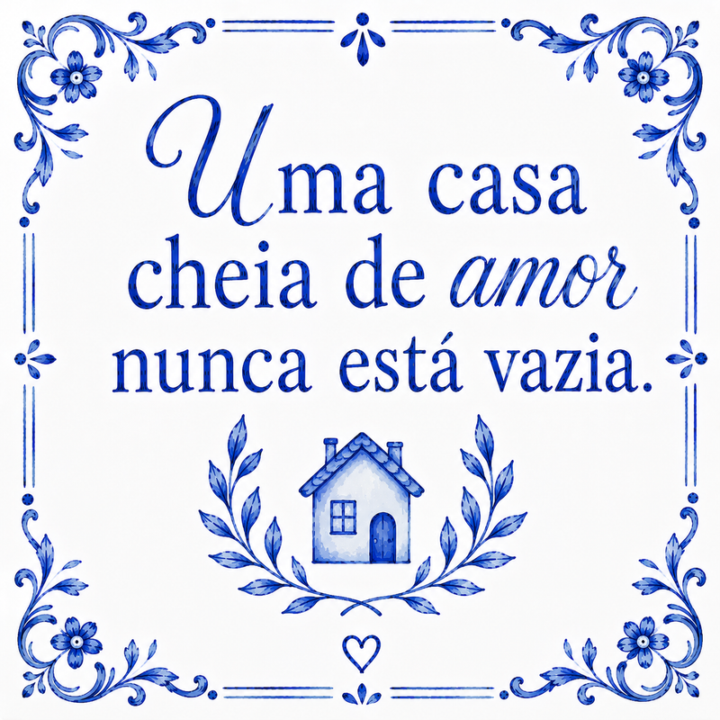 Azulejo Uma Casa Cheia de Amor