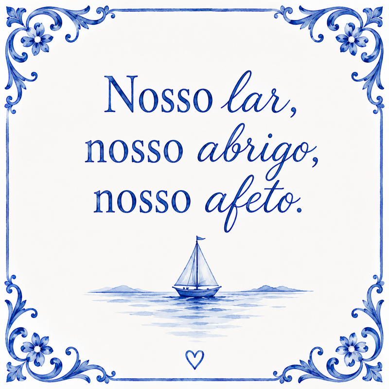 Azulejo Nosso Lar, Nosso Abrigo, Nosso Afeto