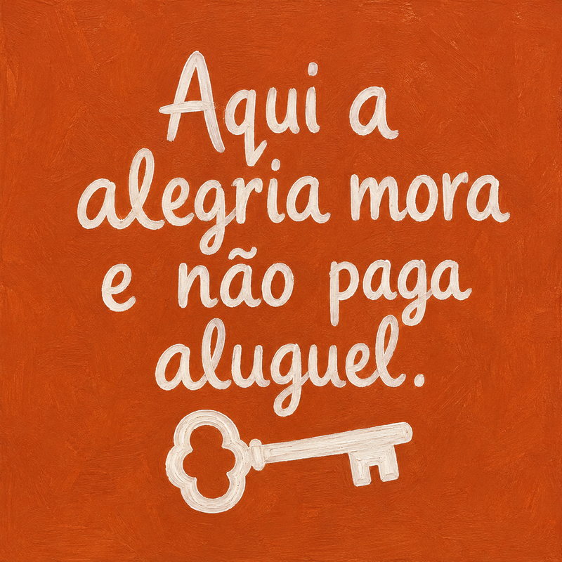 Azulejo Aqui a Alegria Mora