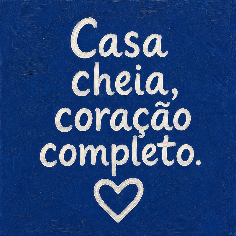 Azulejo Casa Cheia de Coração Completo