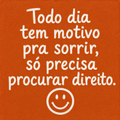 Azulejo Mensagem Positiva em Fundo Terracota