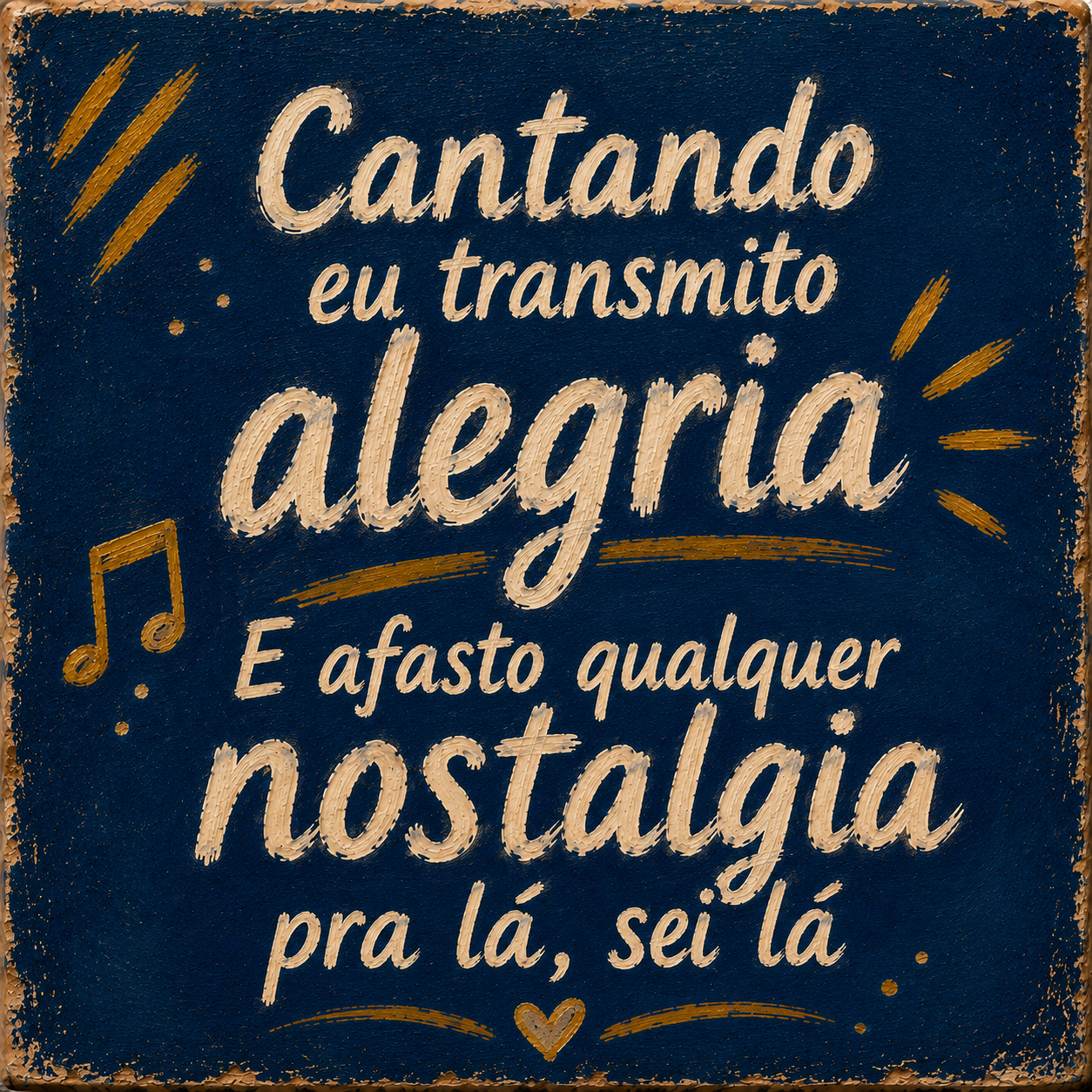 Azulejo Cantando Eu Transmito Alegria