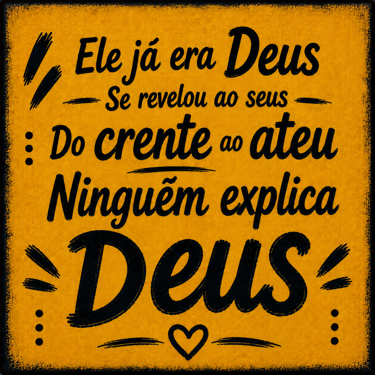 Azulejo Ninguém Explica Deus