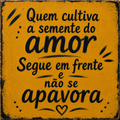 Azulejo Quem Cultiva a Semente do Amor