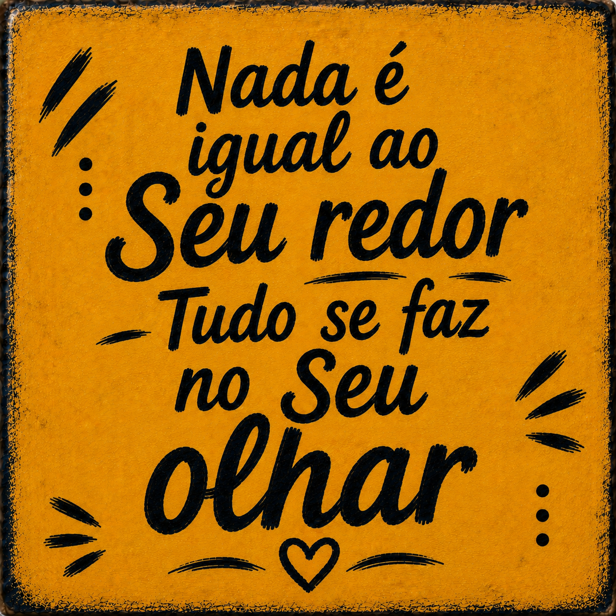Azulejo Tudo se Faz ao Seu Olhar
